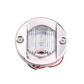 Round Polished Transom LED Stern Light Cool White