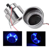 8 LED Blue Stainless Steel Cup Drink Holder